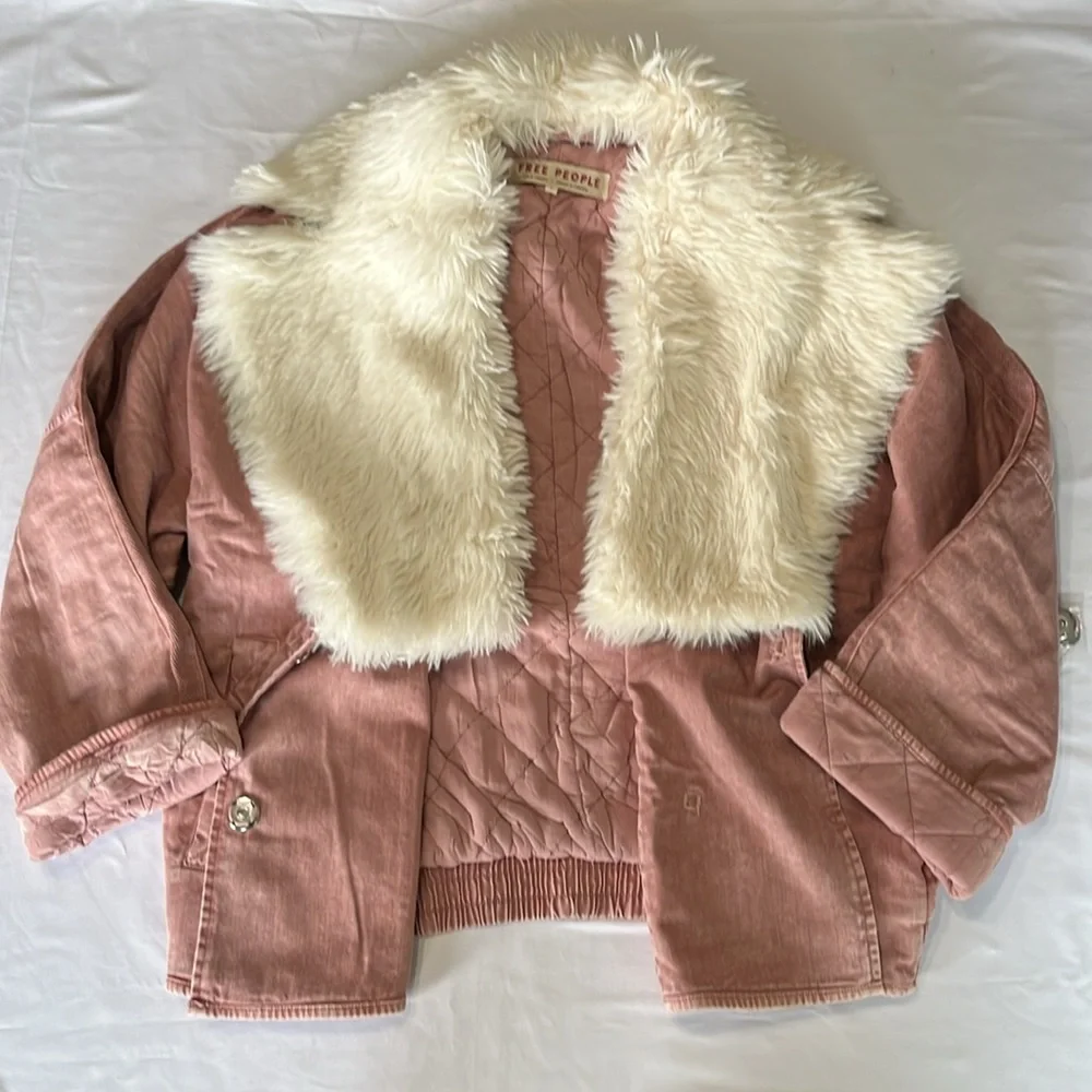 Free People Lolo Jacket in Mauve Size XL NWT - Picture 6 of 13